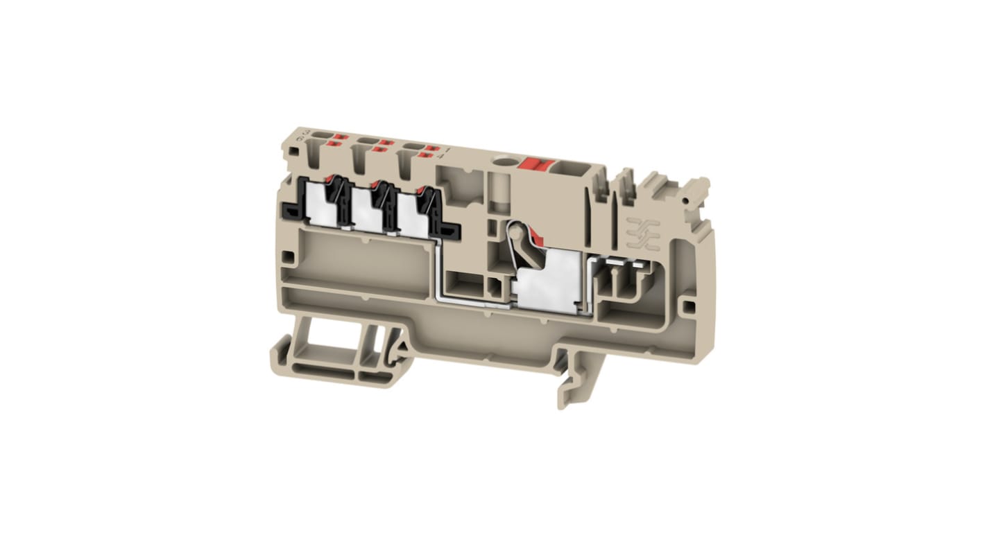Unità di distribuzione Weidmüller, Beige scuro, livello Singolo