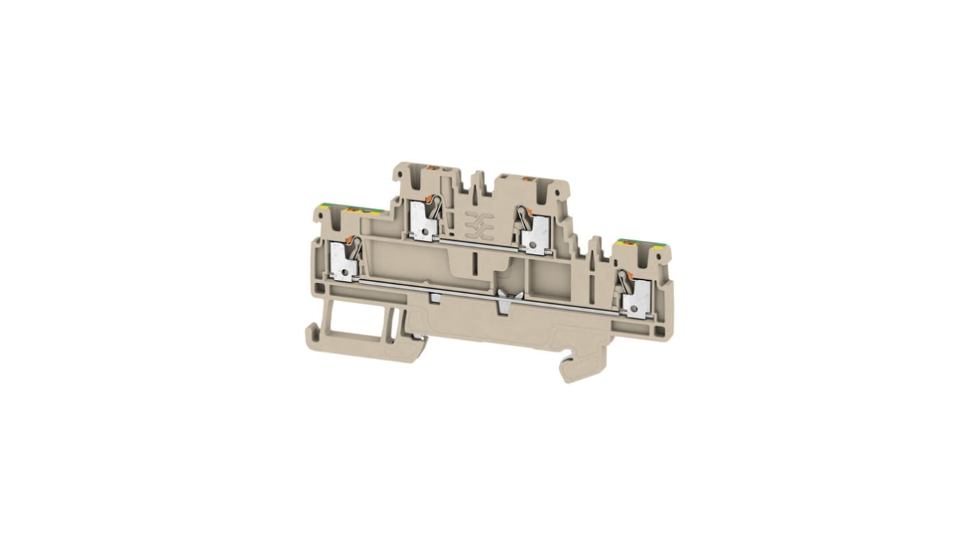 Morsettiera a livelli multipli Weidmüller, Beige scuro, livello Doppio