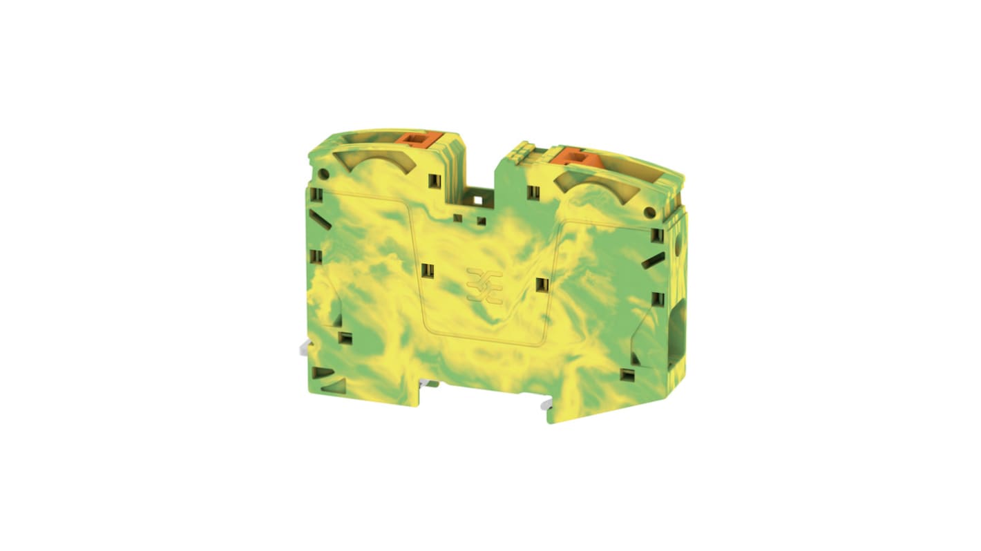 Weidmüller 2551520000 A2C Series Green/Yellow, 35mm², 1-Level, Push In Termination, ATEX, IECEx