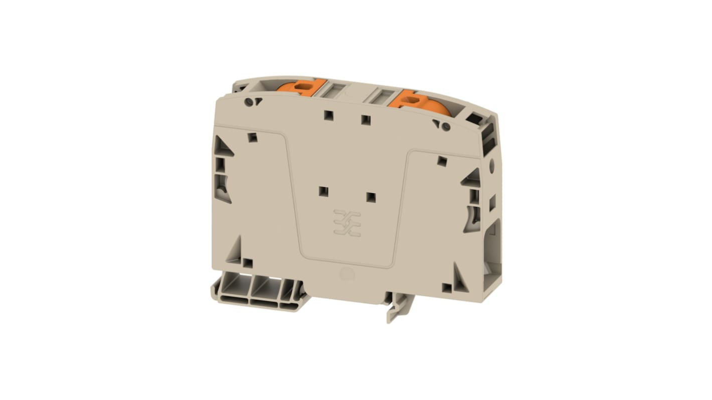 Weidmüller 2663250000 A2C Series Dark Beige, 50mm², 1-Level, Push In Termination, ATEX, IECEx