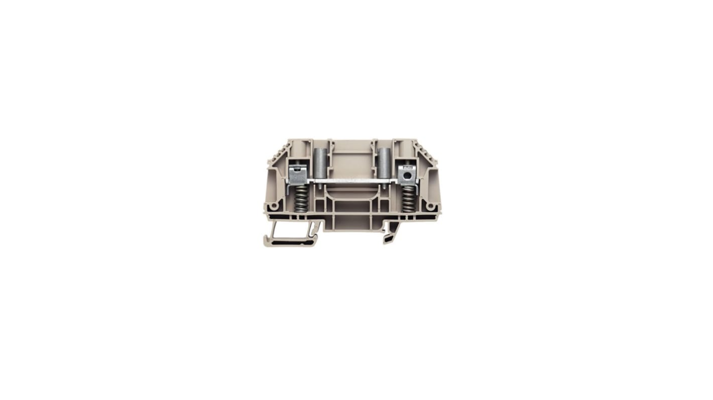 Weidmüller WTD Series Dark Beige, 6mm², 1-Level, Screw Termination, ATEX, IECEx