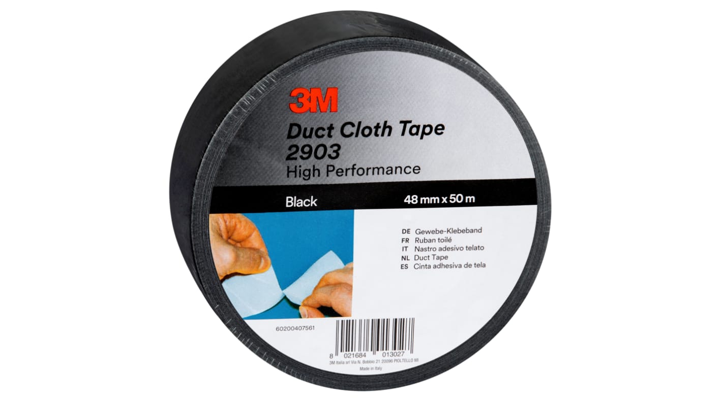 3M 2903 Duct Tape, 50m x 48mm, Black