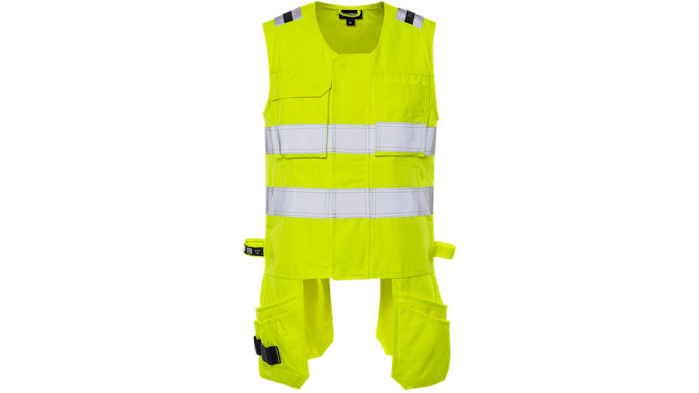 Fristads F58 Yellow Dirt Repellent, Oil Repellent, Water Repellent Waistcoat, XL