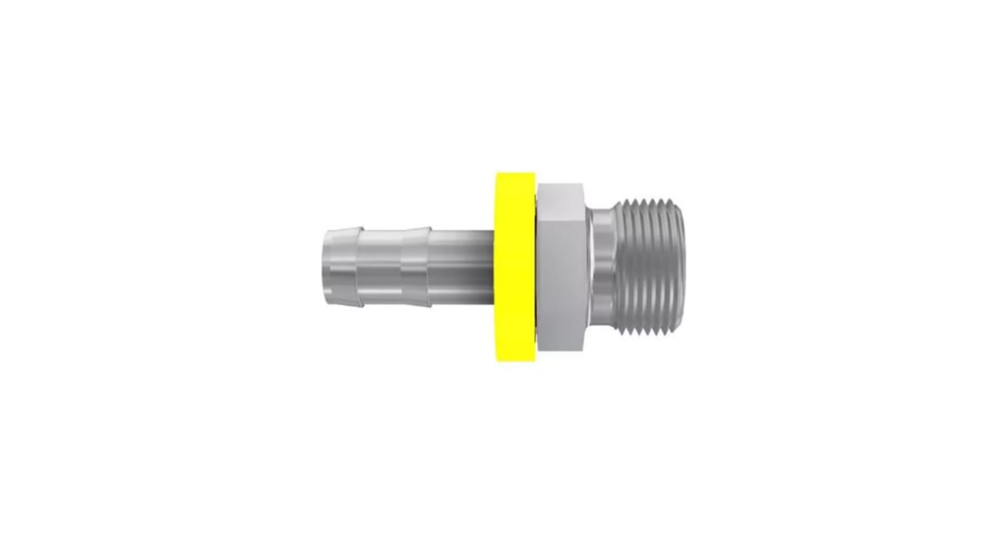 Parker Crimped Hose Fitting 1/2 in Hose to 24° Cone Male, 3D082-15-8B