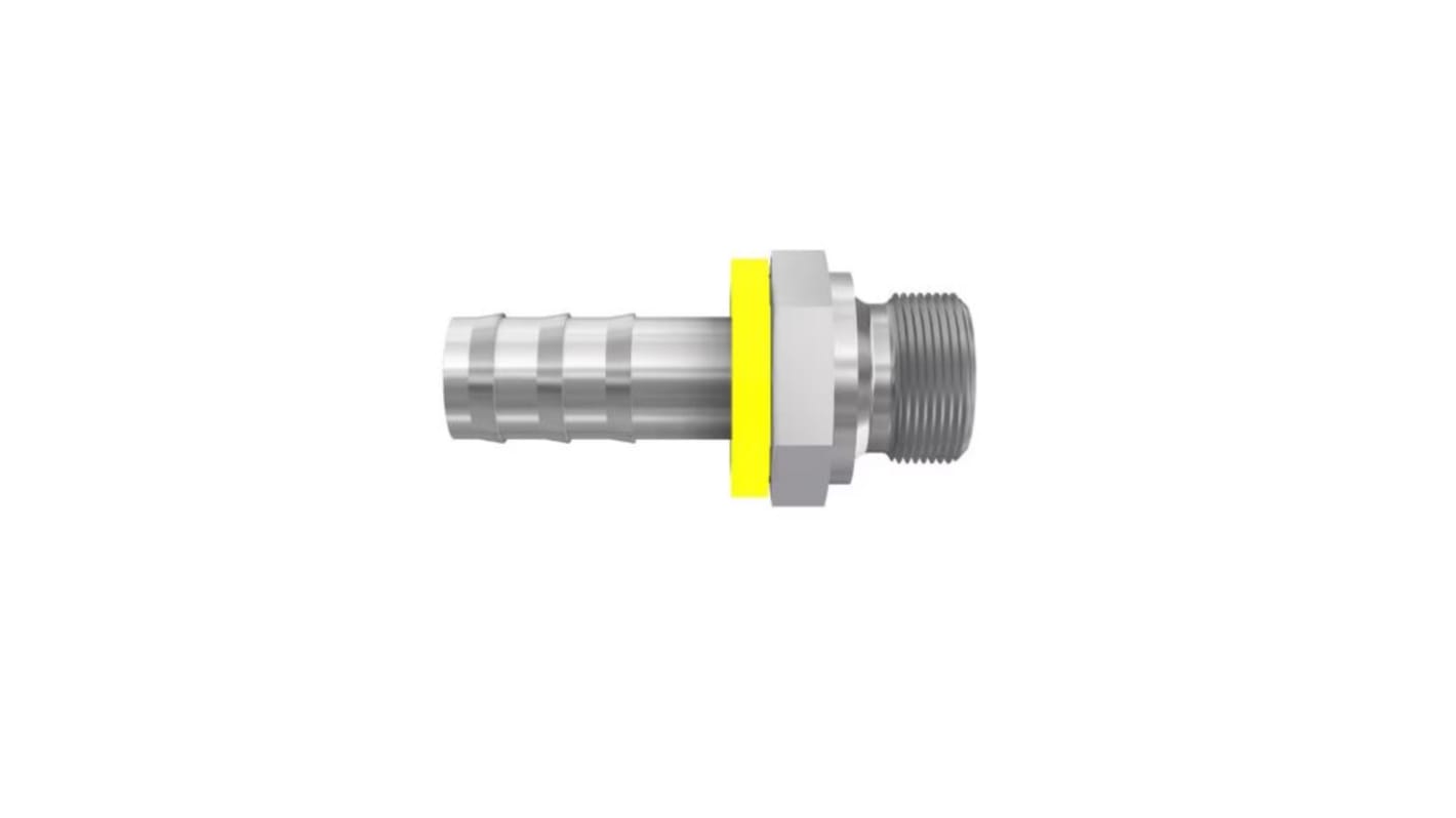 Parker Crimped Hose Fitting 1/4 in Hose, 3D982-4-4