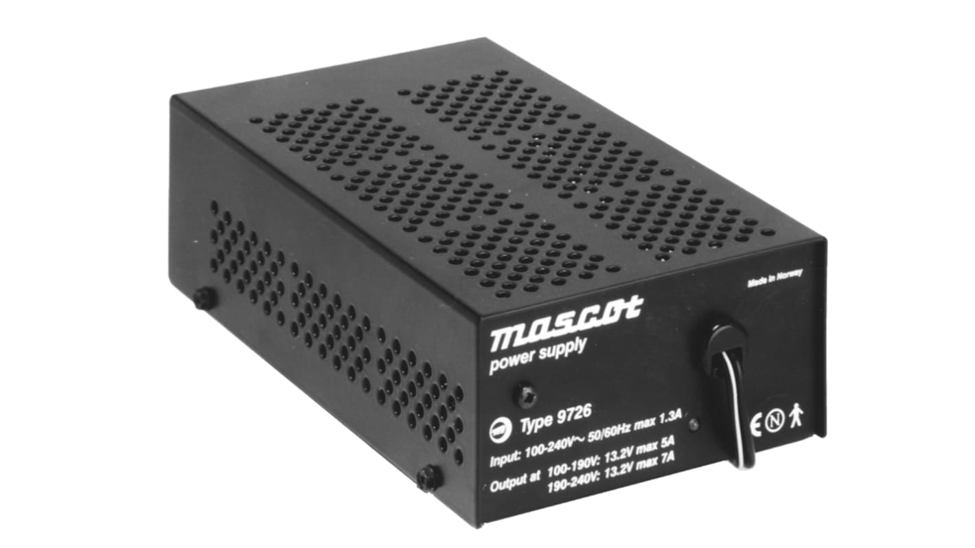 Mascot 95W Computer Power Supply, 264V dc Input, 13.2V dc Output