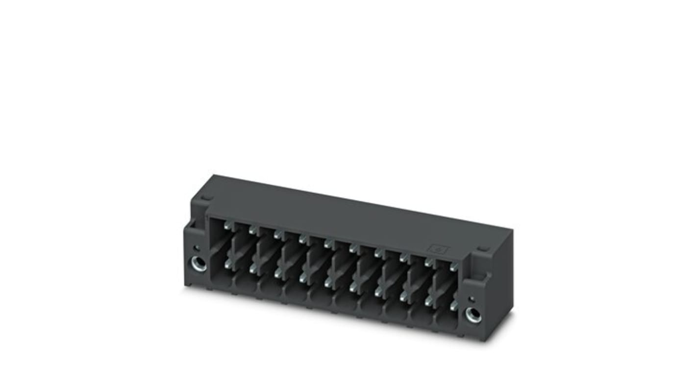 Phoenix Contact 5-LR P20THR, 5/10-G1F-3, DMC 1 Series Straight Solder Mount PCB Header, 20 Contact(s), 3.5mm Pitch, 2