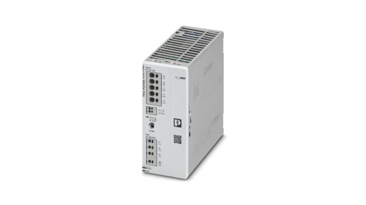 Phoenix Contact TRIO POWER DIN Rail Power Supply, 400V dc Input, 24V dc Output, 20A Output, 480W