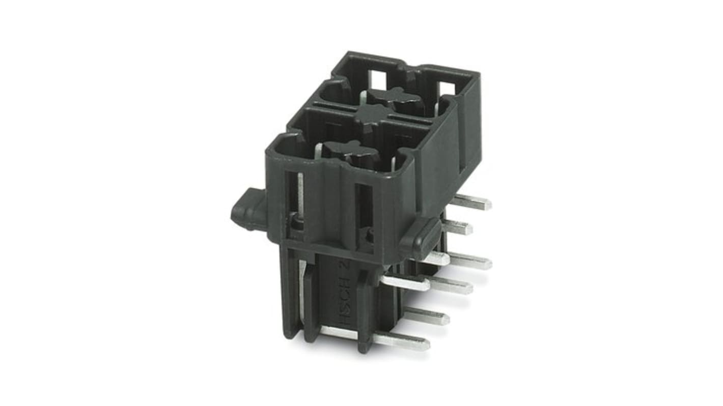 Phoenix Contact 5-2U/ 8 9005, HSCH 2 Series Straight Solder Mount PCB Header, 8 Contact(s), 5mm Pitch, 2 Row(s),