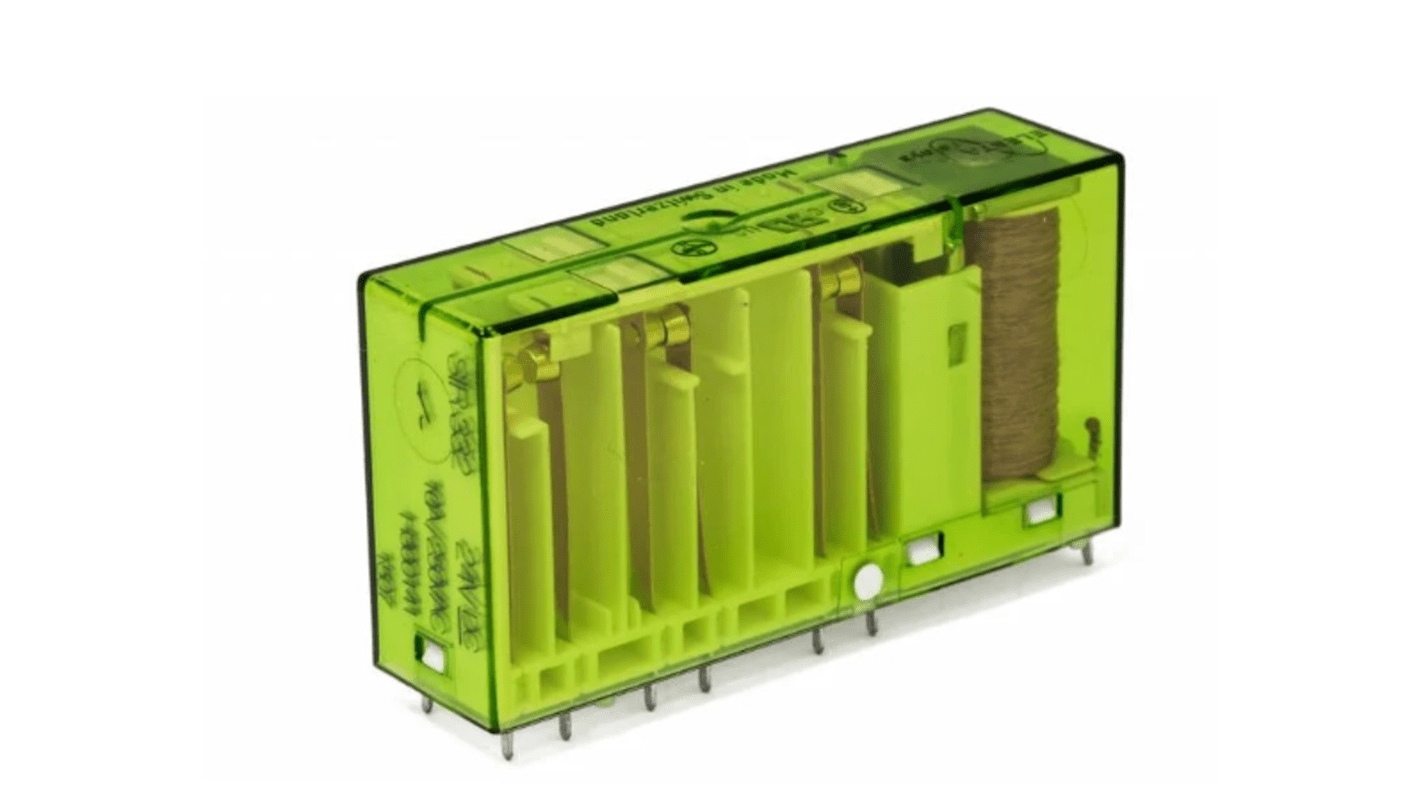 Elesta PCB Mount Force Guided Relay, 12V dc Coil Voltage, 4NO/2NC