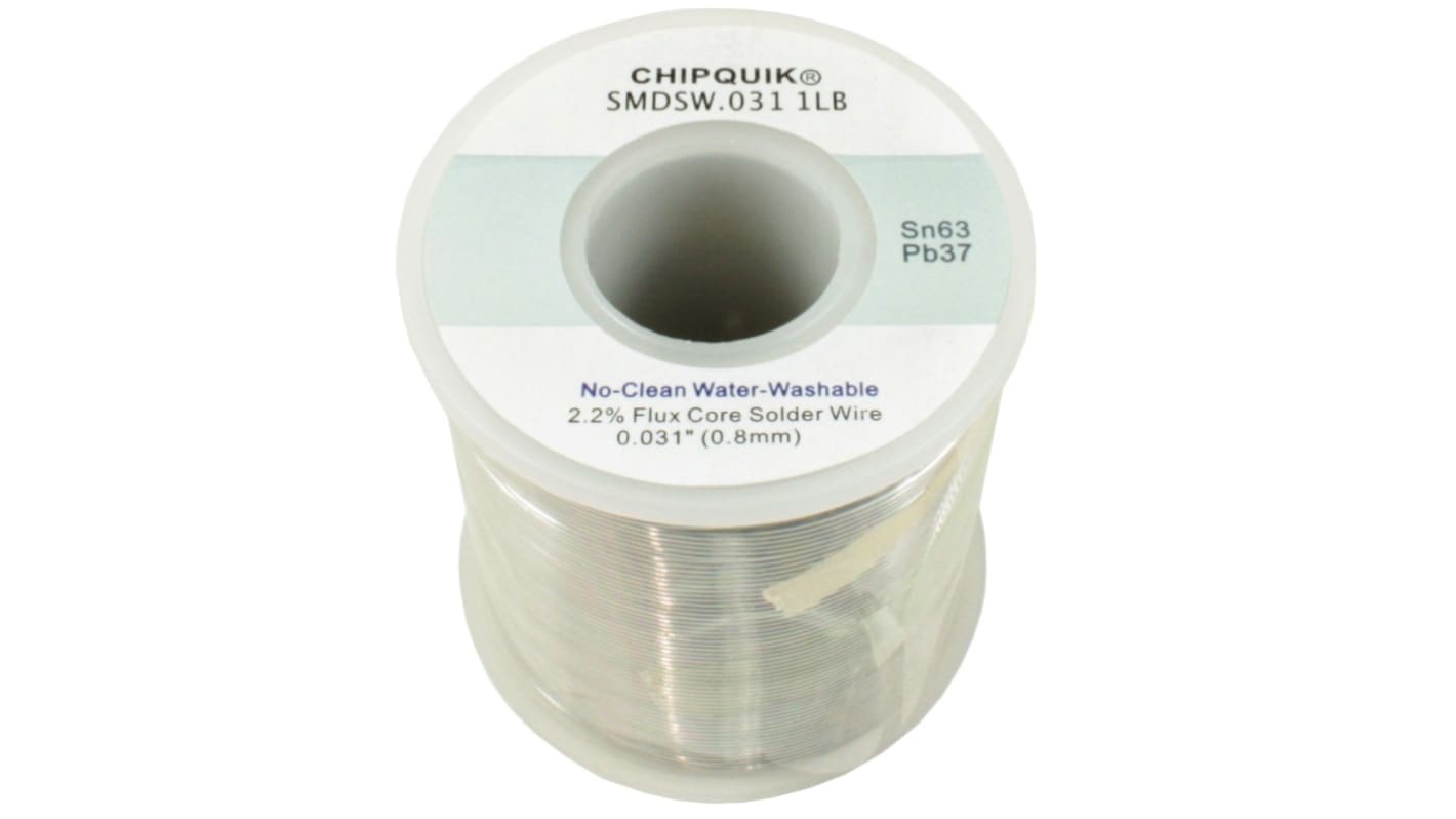 CHIPQUIK Wire, 0.8mm Solder, 183°C Melting Point