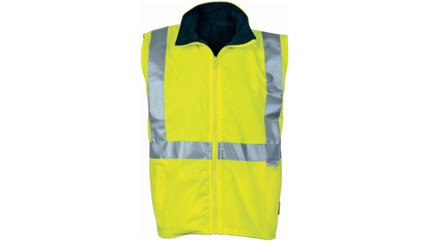 DNC Navy/Yellow Water Resistant Hi Vis Vest, L