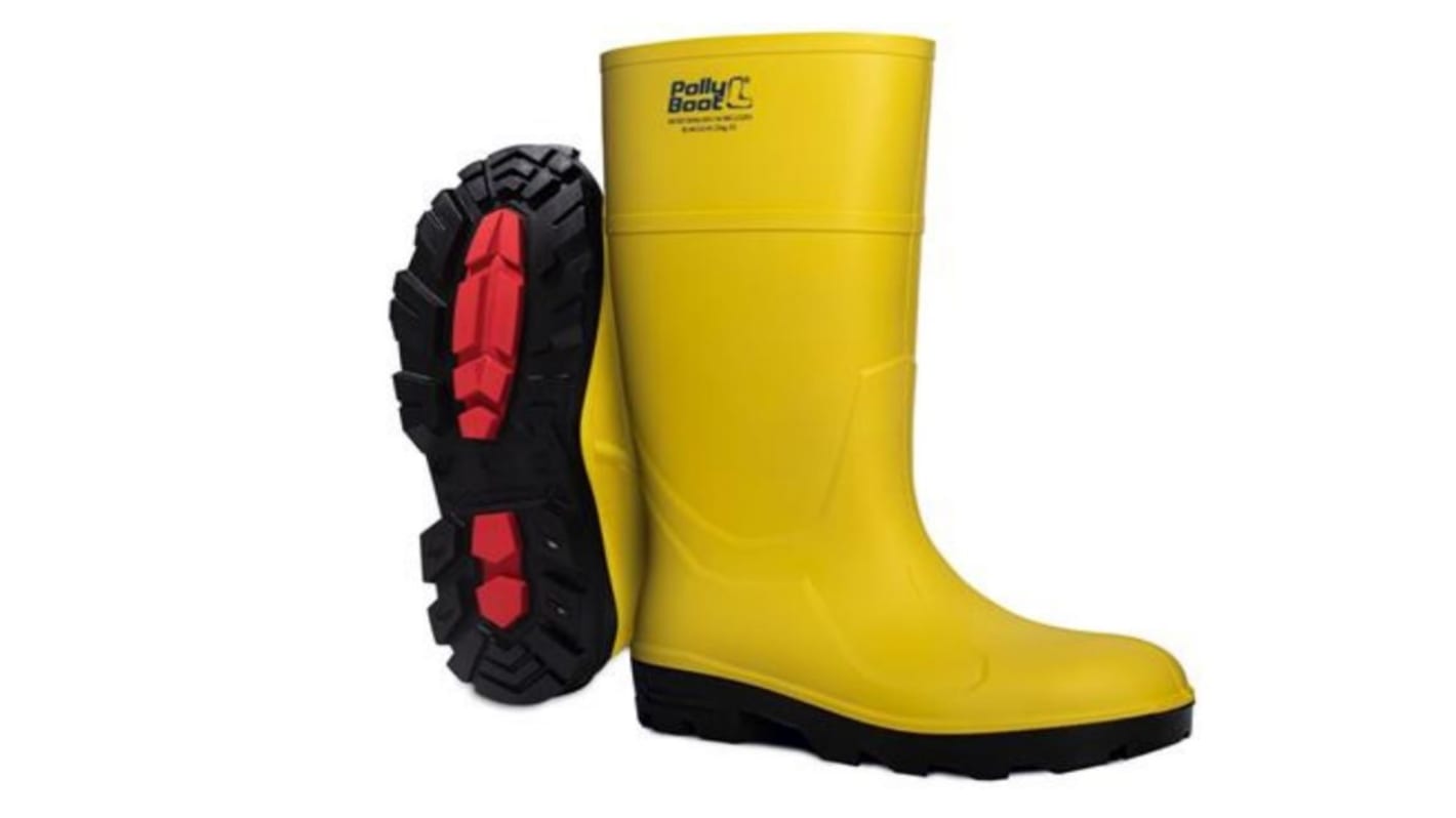 Botas de seguridad Pollyboot, serie ALFA PO de color Amarillo/negro, talla 43