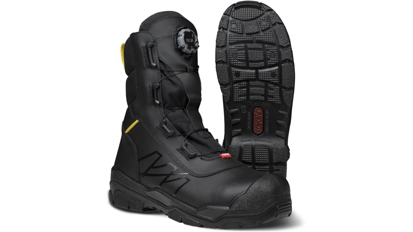 Ejendals 1508 Black ESD Safe Aluminium Toe Capped Unisex Safety Boots, UK 3, EU 36