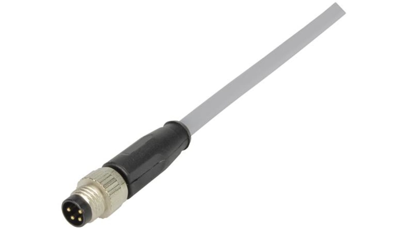 Cavo per attuatore o sensore HARTING 4 cond. M8 Maschio / Senza terminazione, L. 2m