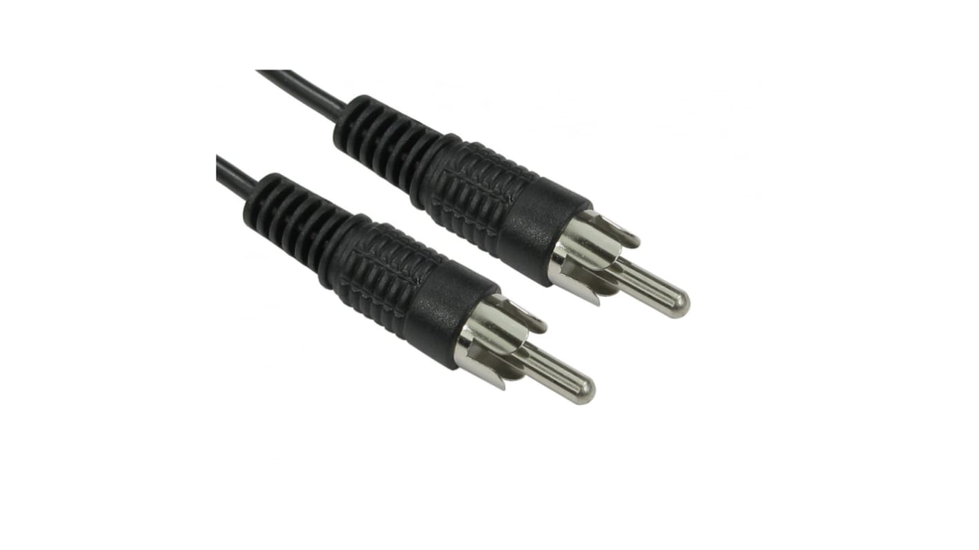RS PRO Cinch-Kabel, Cinch / Cinch Stecker Stecker L. 5m Schwarz