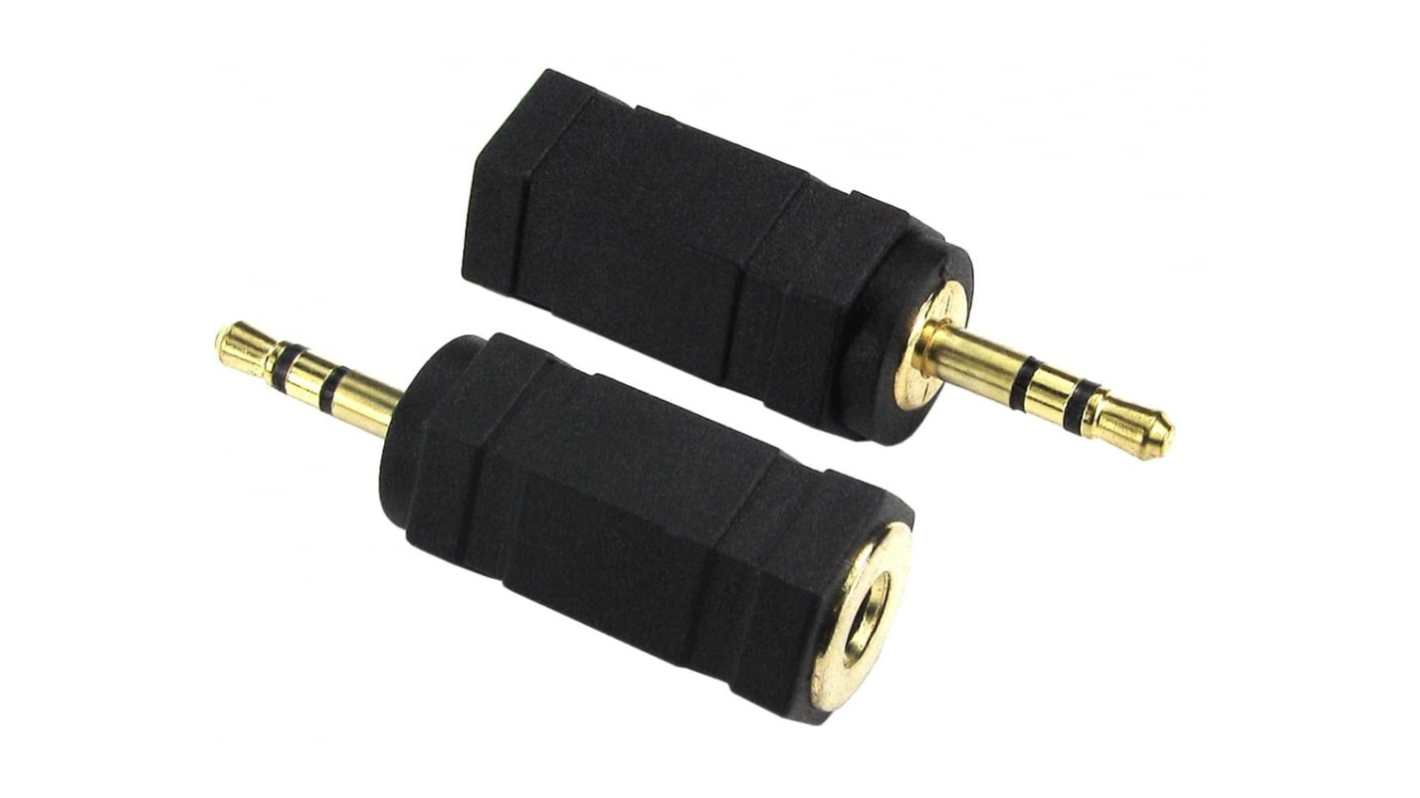 RS PRO A/V Connector Adapter, Male 2.5 mm Stereo to Female 3.5 mm Stereo