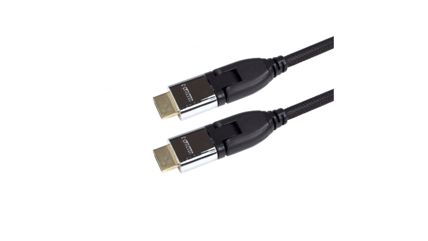 RS PRO HDMI 2.0, 1m Male HDMI to Male HDMI 4Kpixels