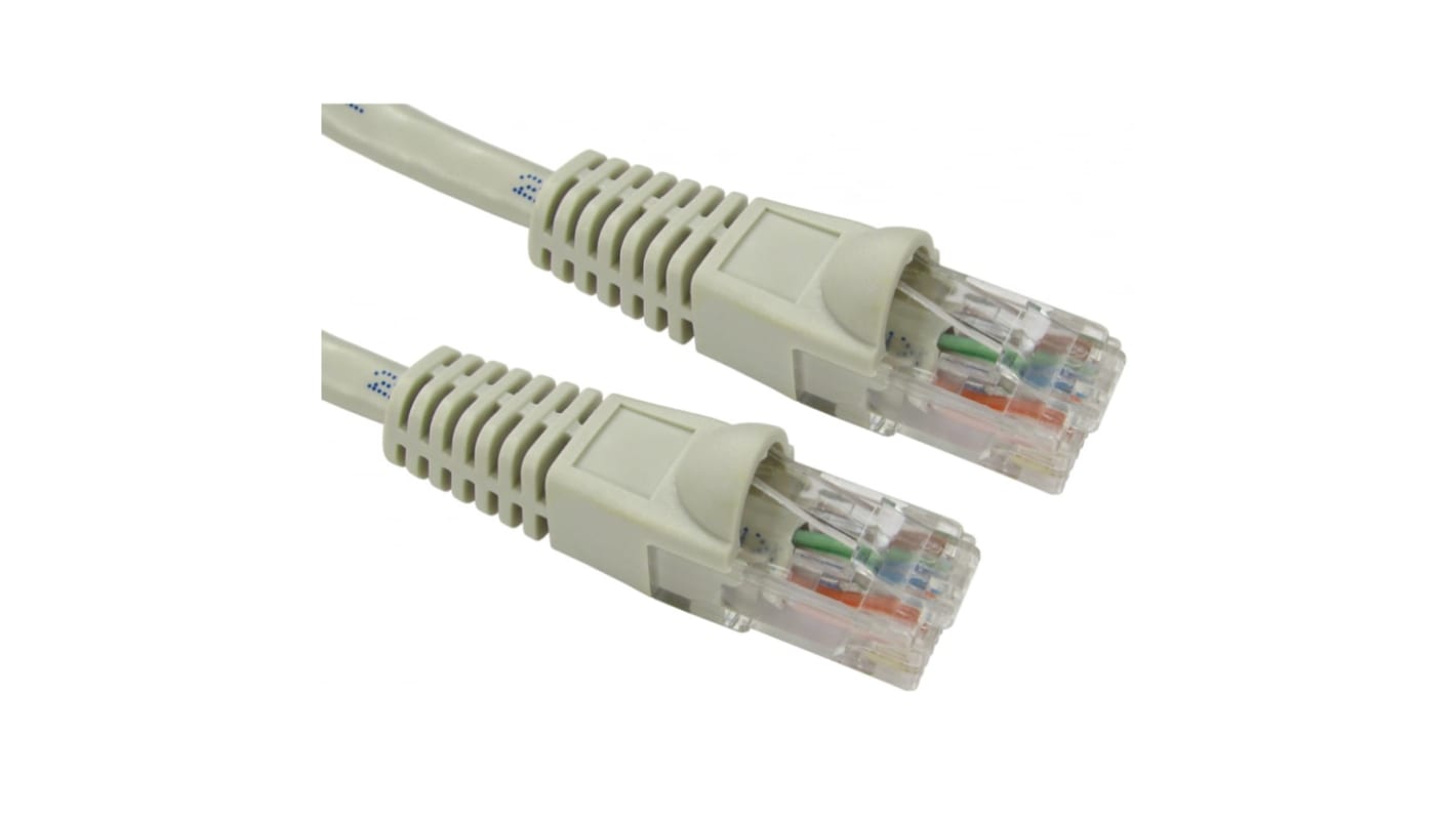 RS PRO, Cat6 Cat6, Grey RJ45 to Male RJ45 Male, UTP Unshielded, Terminated PVC Sheath