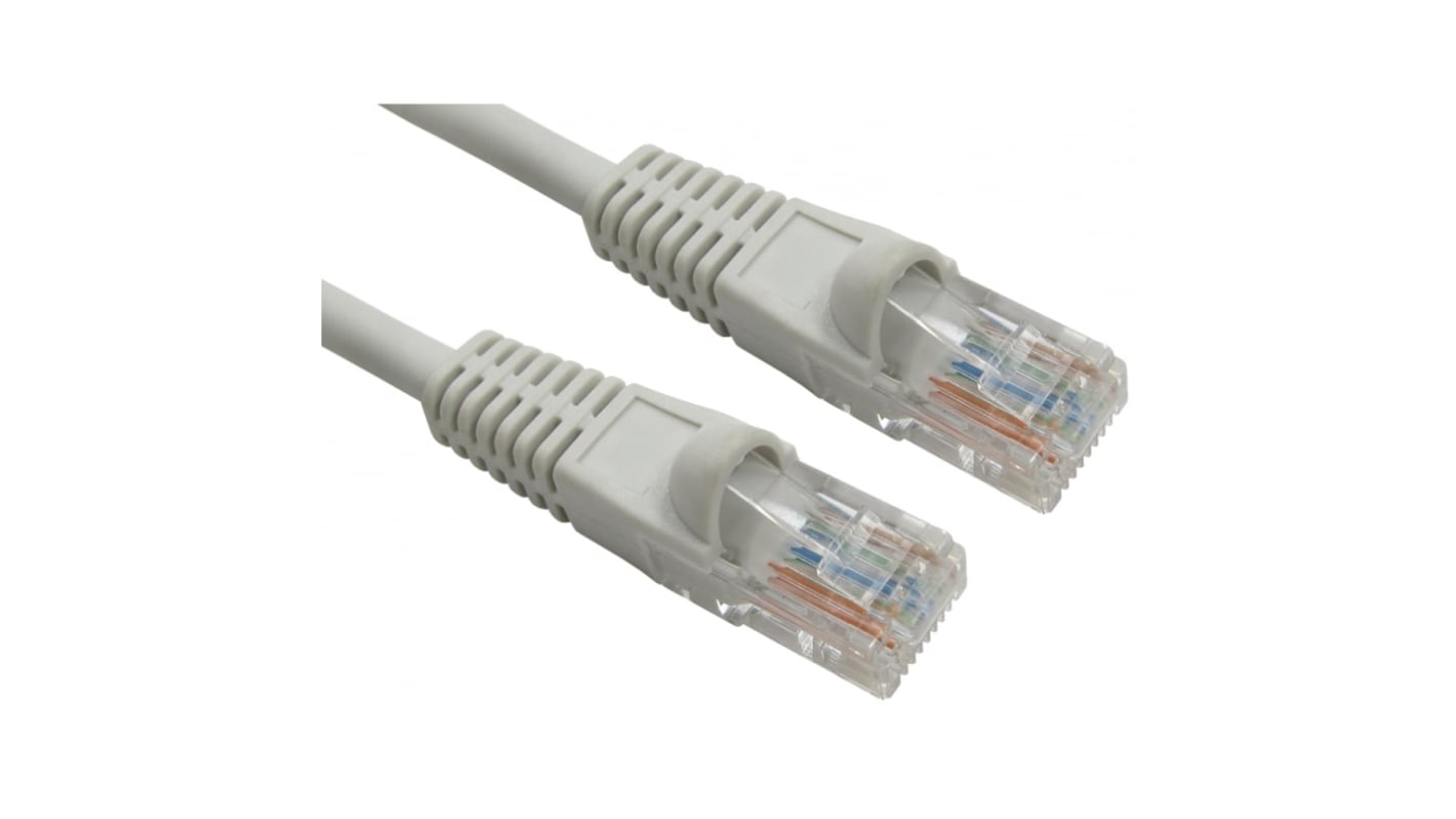 RS PRO Cat6 Straight Male RJ45 to Straight Male RJ45 Ethernet Cable, UTP, Grey LSZH Sheath, Cat6, Low Smoke Zero