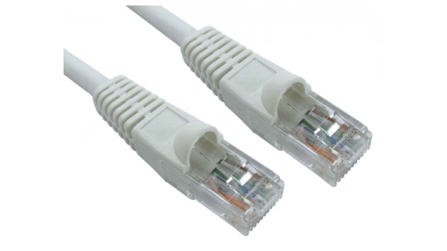 RS PRO, 25m Cat6, White RJ45 to Male RJ45 Male, UTP Unshielded, Terminated LSZH Sheath