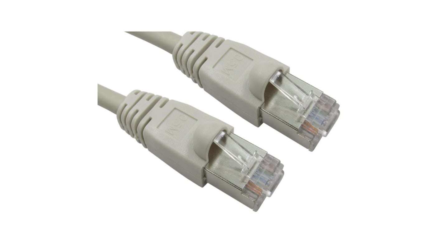 RS PRO Cat6 Straight Male RJ45 to Straight Male RJ45 Ethernet Cable, FTP, Grey LSZH Sheath, Cat6, Low Smoke Zero