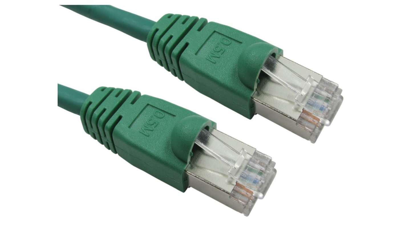 Kabel Ethernet Cat6 długość 1m Z zakończeniem RS PRO LSZH l. żył: 8 średnica 5.6mm