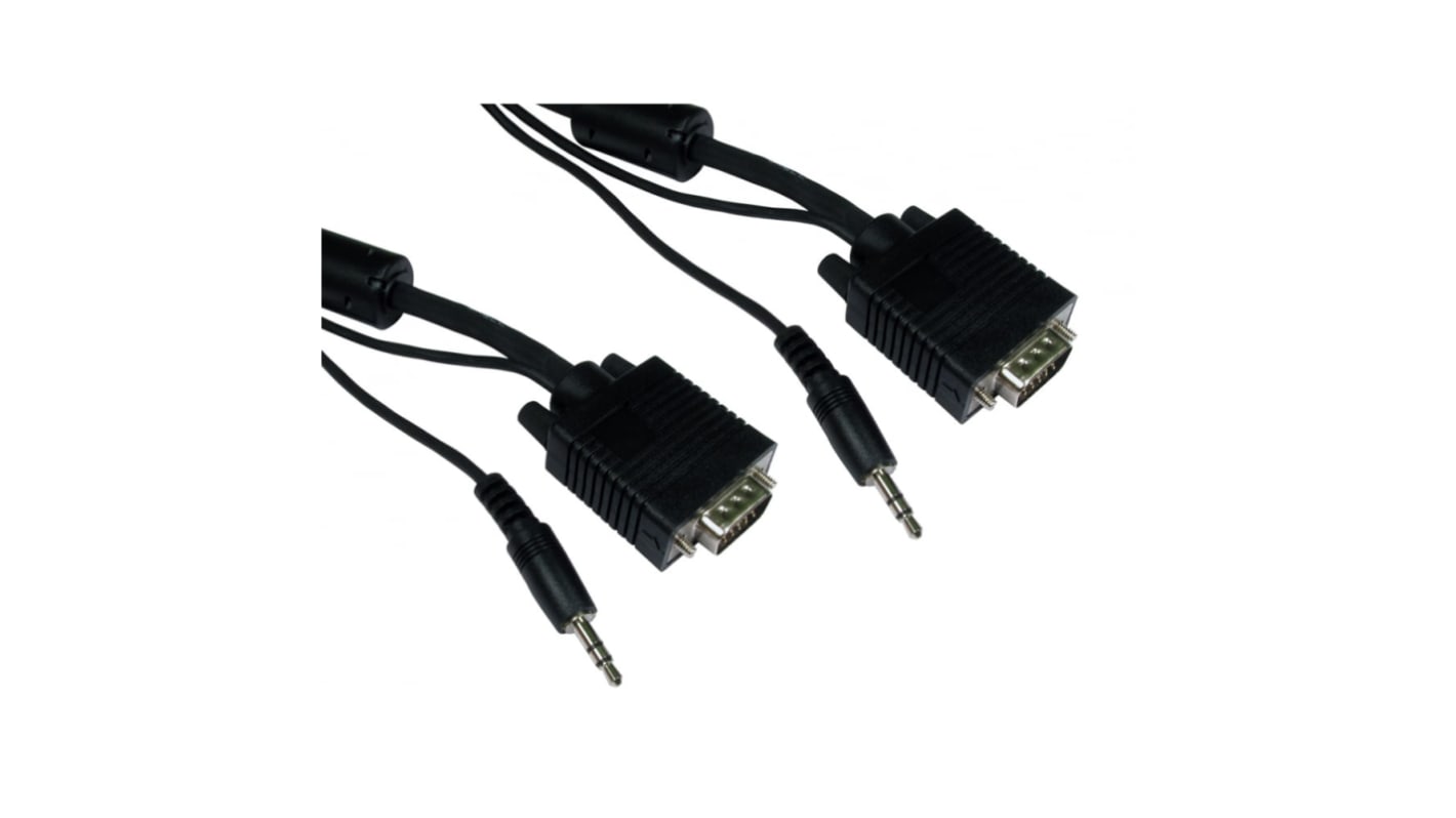 RS PRO Male 3.5mm Stereo Jack, SVGA to Male 3.5mm Stereo Jack, SVGA SVGA Cable, 20m