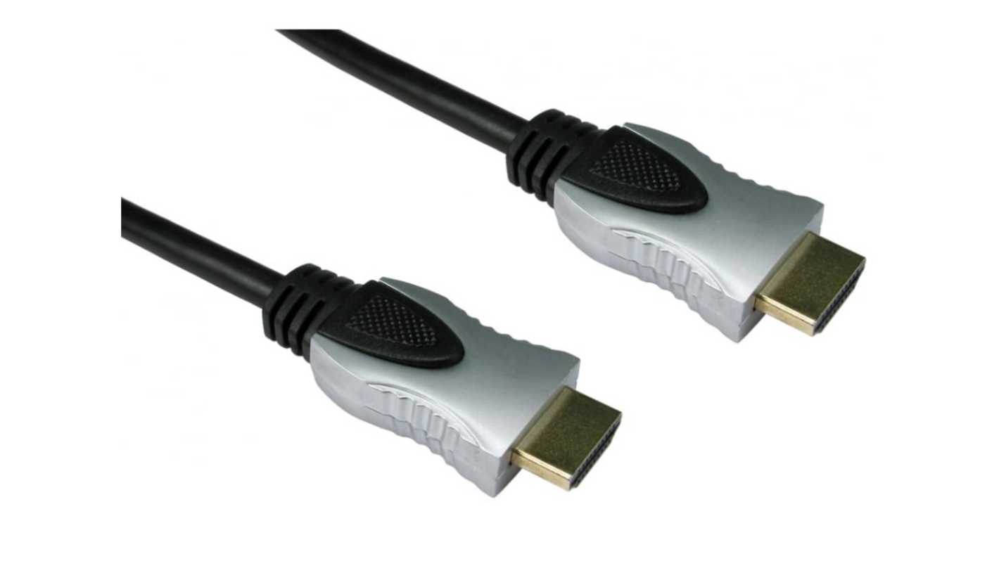 RS PRO V1.4, 1.5m Male HDMI to Male HDMI High Speed 4K