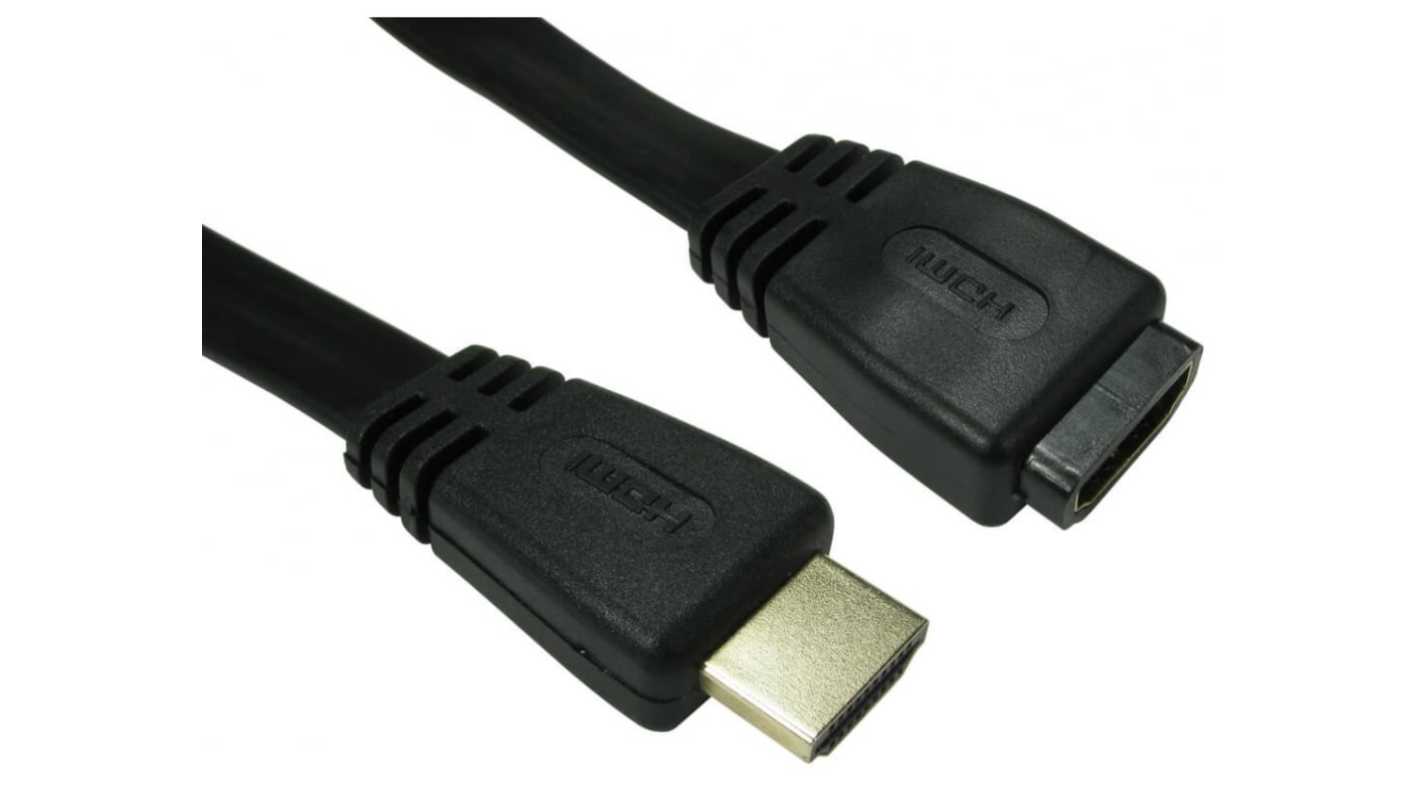 RS PRO V1.4 to V2.0, 1m Male HDMI to Female HDMI High Speed 4K
