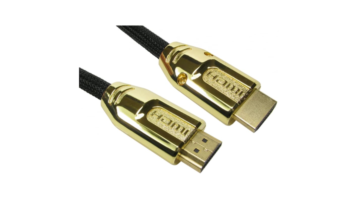 RS PRO HDMI 2.0, 500mm Male HDMI to Male HDMIHigh Speed 4Kpixels