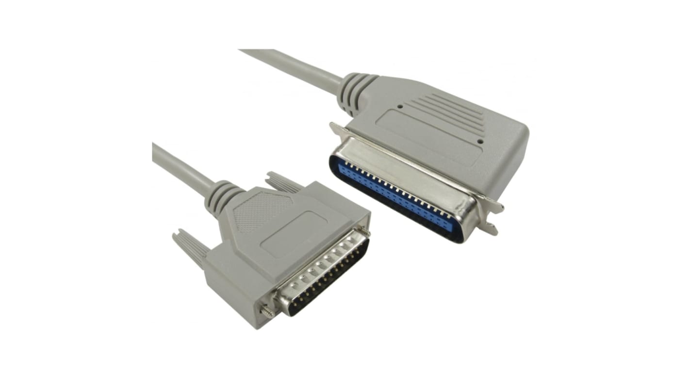 Kabel równoległy, 1m, Szary