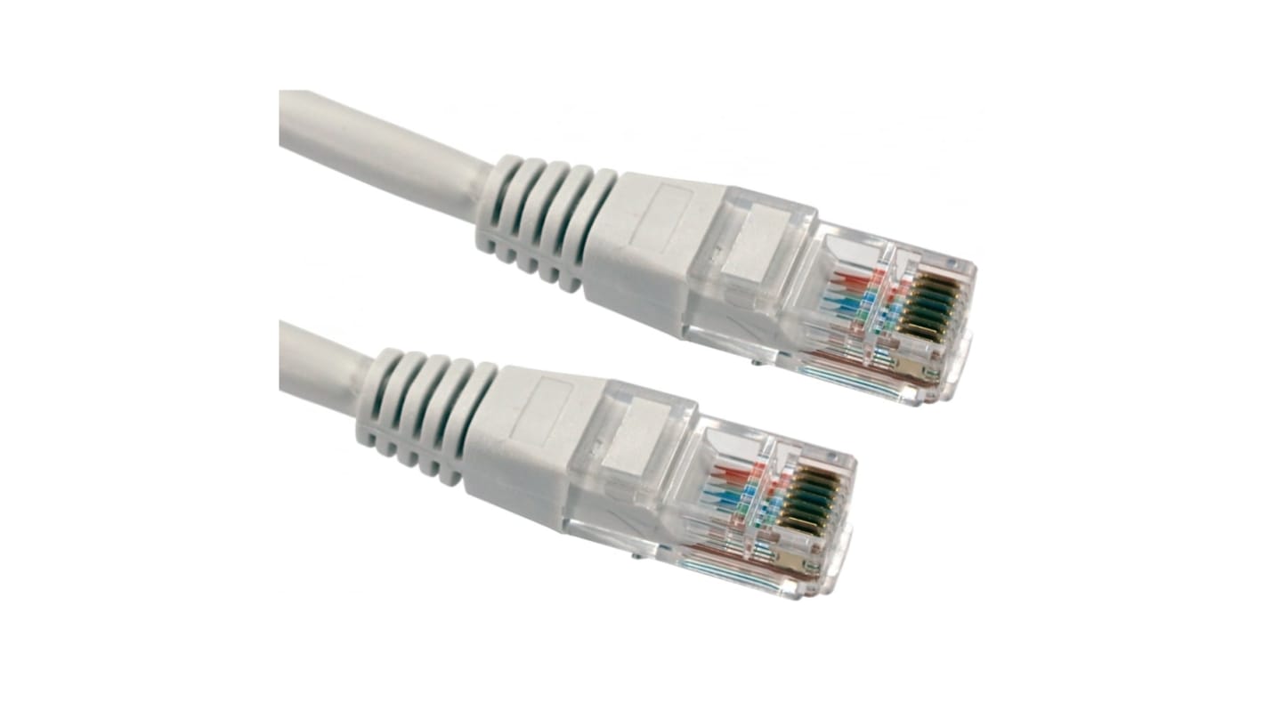 RS PRO Ethernetkabel Cat.5e, 250mm, Weiß Patchkabel, A RJ45 UTP Stecker, B RJ45, PVC