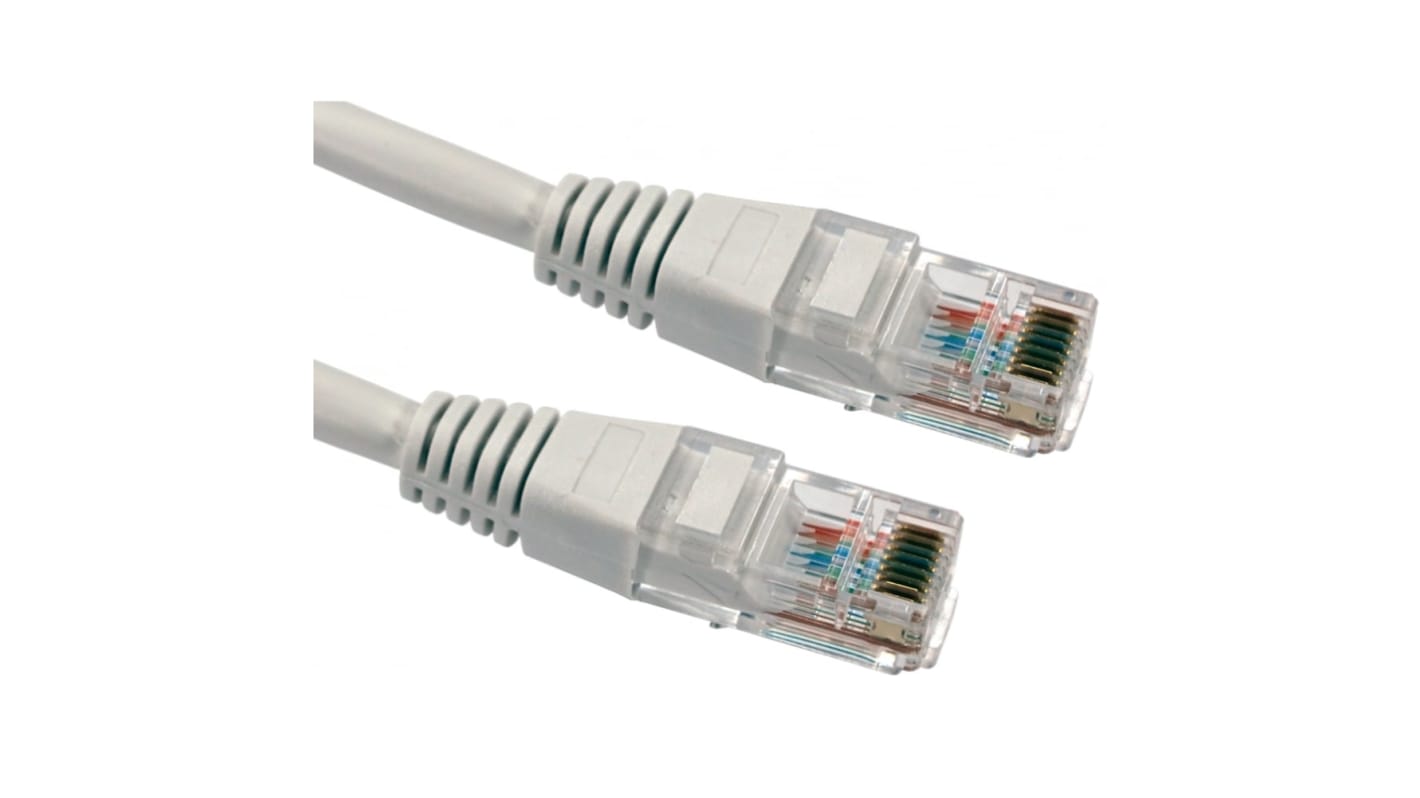 Kabel Ethernet Cat5e długość 500mm Z zakończeniem RS PRO PVC l. żył: 8 średnica 5.4mm