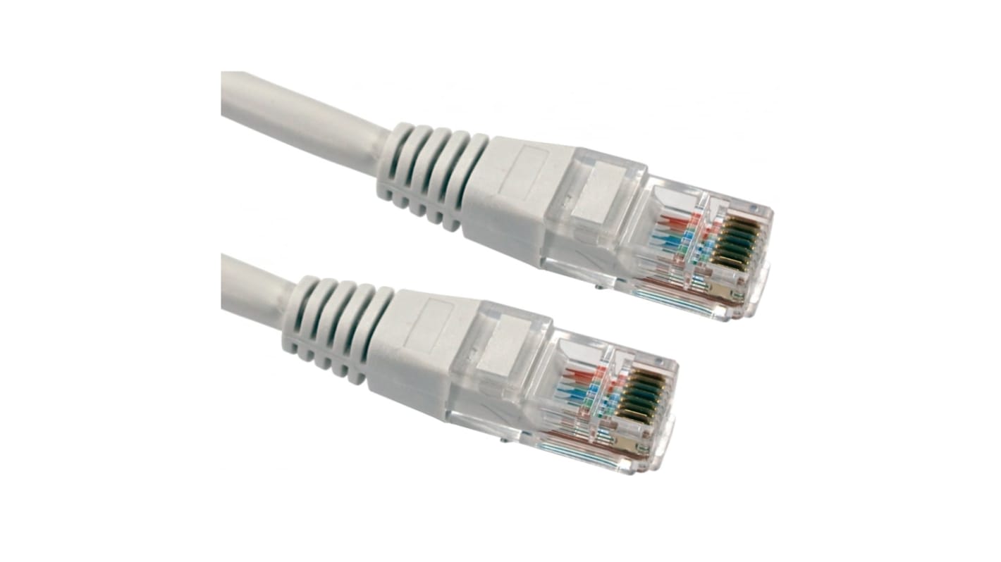 Cable Ethernet Cat5e cruzado UTP RS PRO de color Blanco, long. 1.5m, funda de PVC