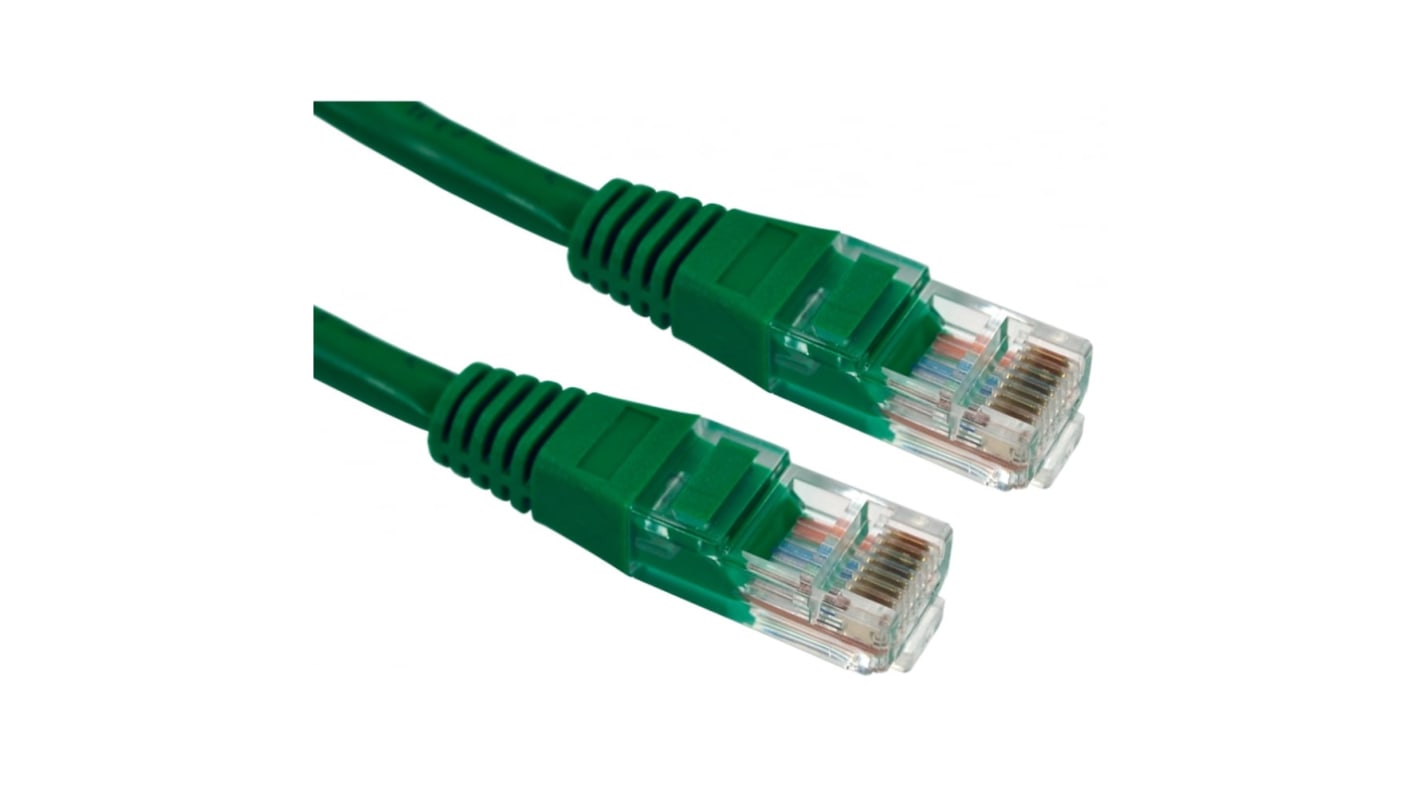 RS PRO Ethernetkabel Cat.5e, 20m, Grün Patchkabel, A RJ45 UTP Stecker, B RJ45, PVC