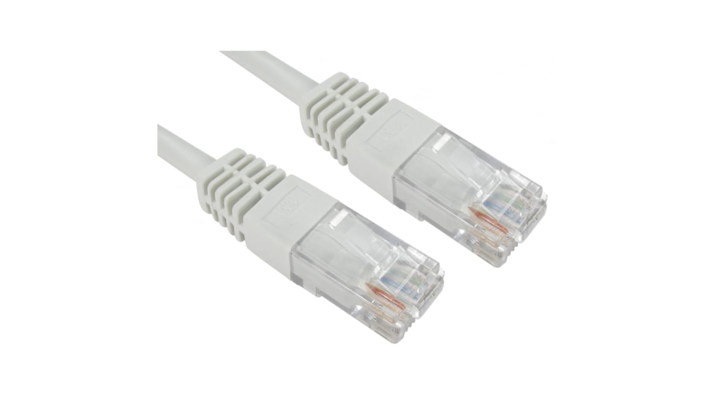 Cable Ethernet Cat5e UTP RS PRO de color Blanco, long. 1.5m, funda de PVC