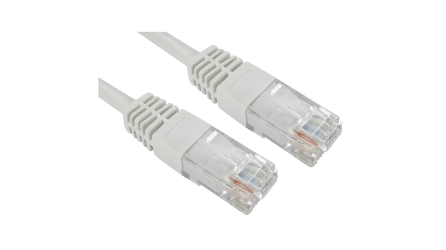RS PRO, 30m Cat5e, White RJ45 to Male RJ45 Male, UTPUnshielded, Terminated PVC Sheath