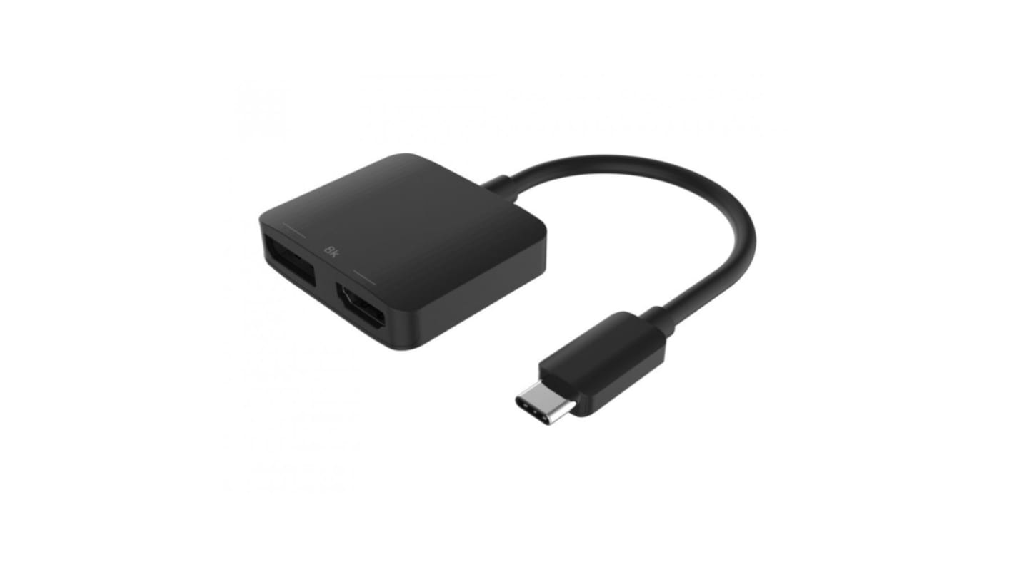 RS PRO USB C to DisplayPort, HDMI Adapter, USB C, 1 Supported Display(s) - 8000 @ 60Hz