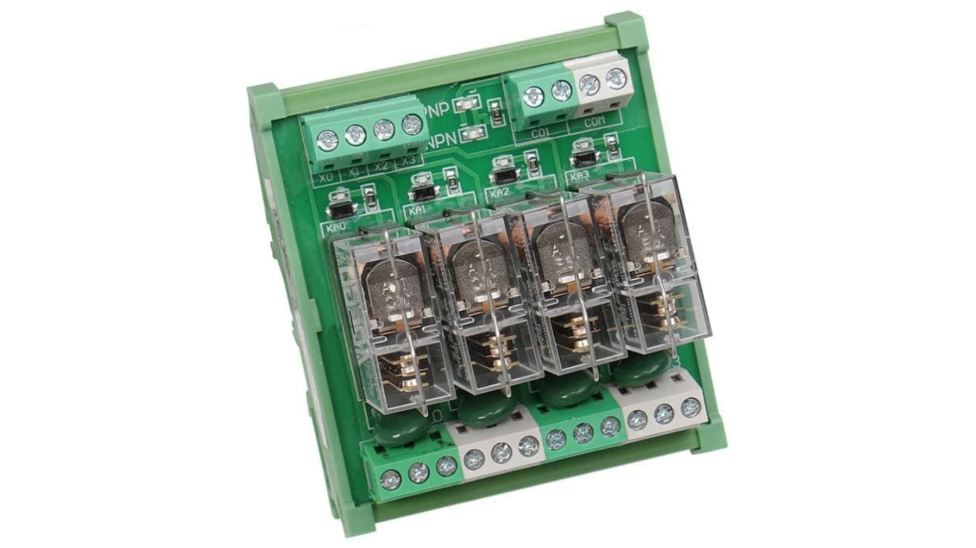 Seeit DIN Rail Power Relay, 12V Coil, 10A Switching Current, SPDT