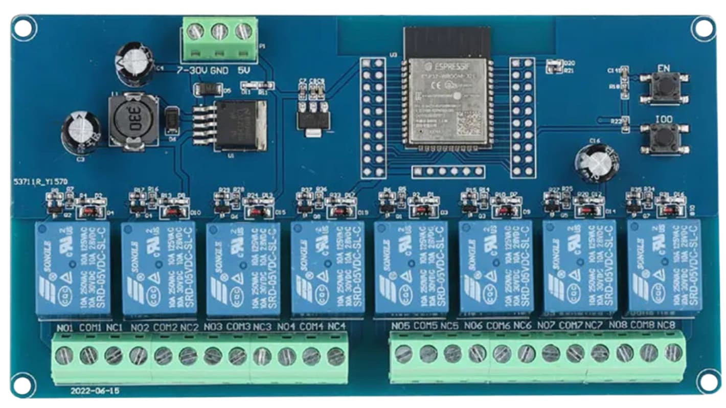 Seeit ESP32-RELAY08 Relay Control Card Module for Arduino, Raspberry Pi ESP32-RELAY08