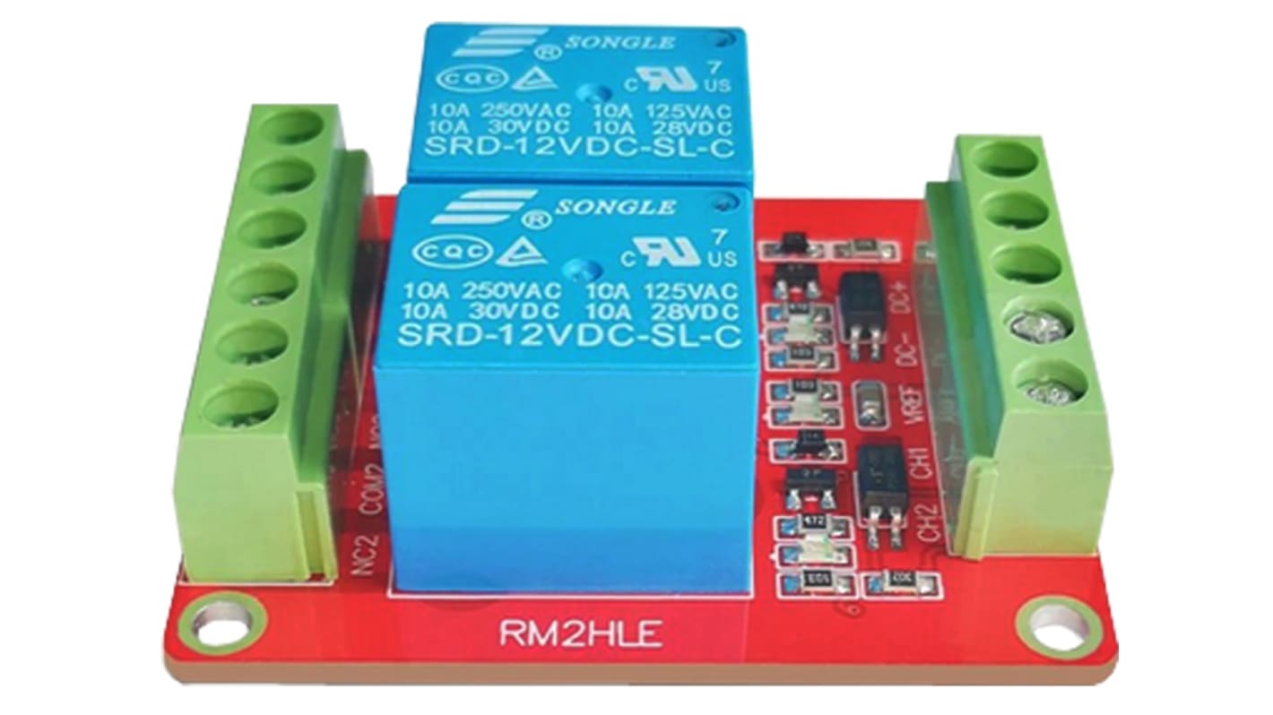 Seeit HLE-RELAY02-5V Relay Control Card Module for Arduino, AVR, PIC, Raspberry Pi, TTL HLE-RELAY02-5V