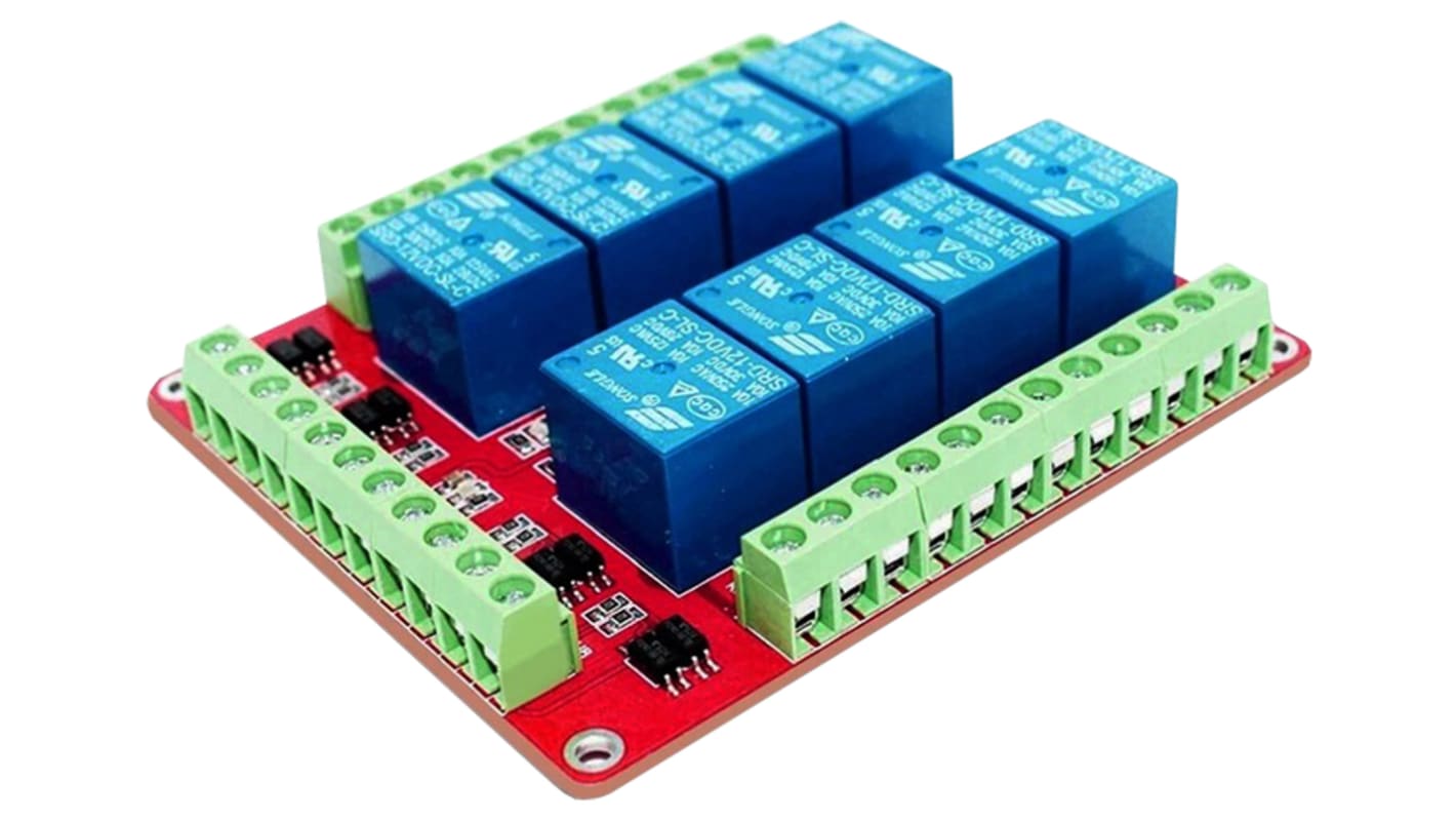 Seeit HLE-RELAY08-5V Relay Control Card Module for Arduino, AVR, PIC, Raspberry Pi, TTL HLE-RELAY08-5V