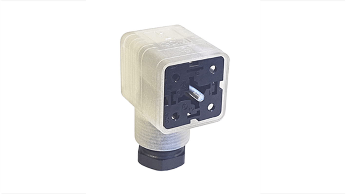 Conector de válvula DIN 43650 Hirschmann GDM, hembra, 2+1PE, 110 V CA/CC