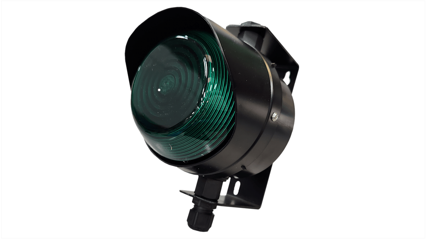 Semáforo LED RS PRO, LED, con 1 elemento Verde, 20 → 30 V CC