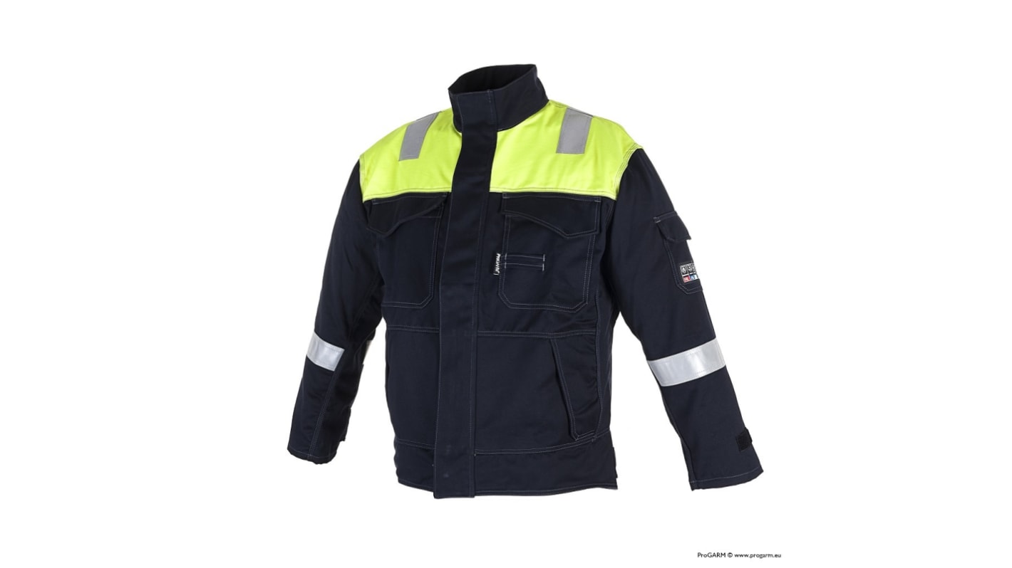 ProGARM 5808 Yellow/Navy, Anti-Static, Arc Flash Protection Jacket Arc Flash Jacket, XXL