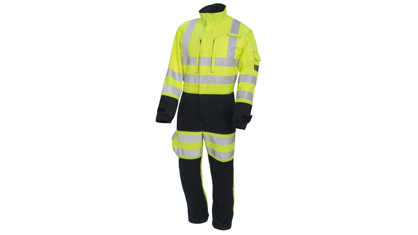 ProGARM Navy/Yellow Reusable Hi Vis Overalls, R48