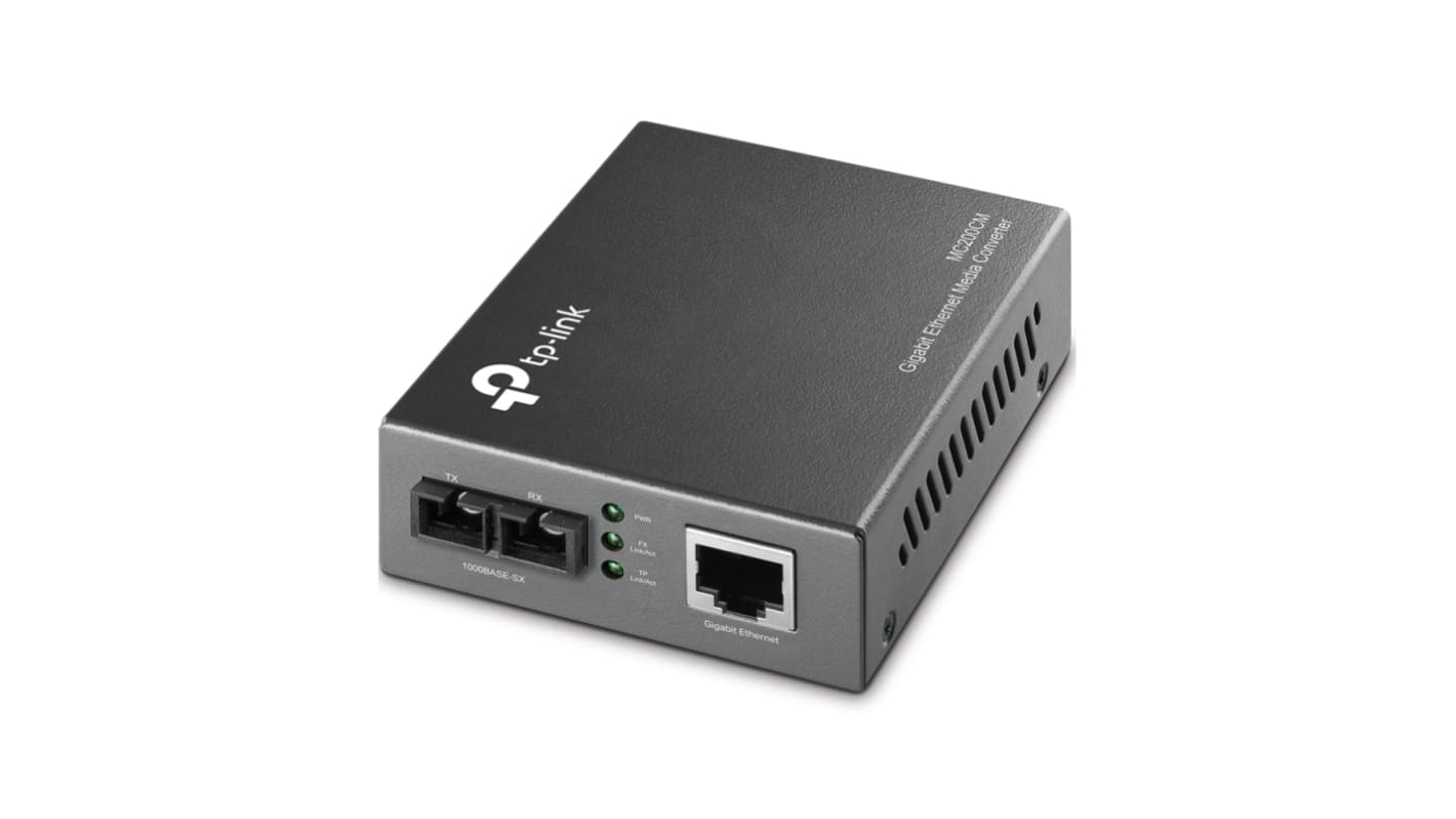 TP-Link RJ45 Ethernet Media Converter, Multi Mode, 10/100/1000Mbit/s, Half/Full Duplex 0.55km