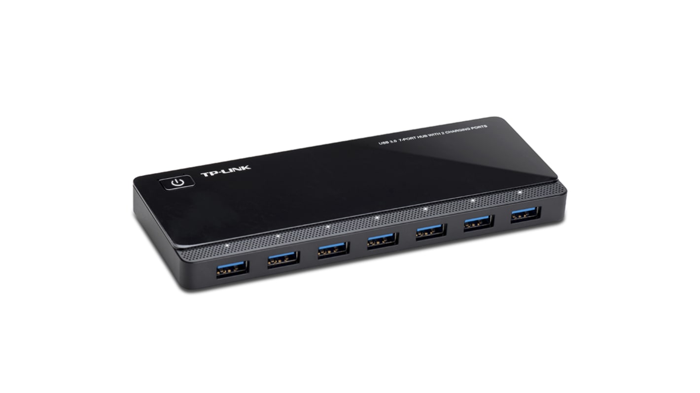 TP-Link 7 Port USB 3.0 USB A, USB B  Hub, Adapter Powered, 165 x 65.5 x 17.5mm