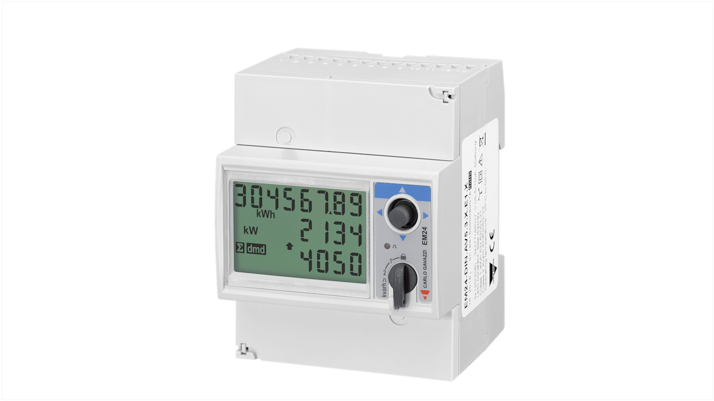 Carlo Gavazzi 3 Phase LCD Display Energy Meter, Type Energy Meter